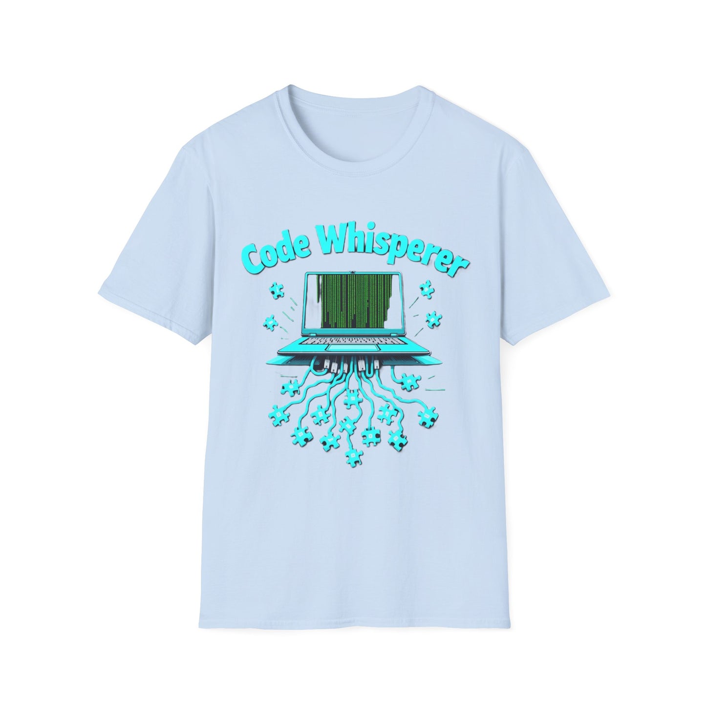 Code Whisperer Autism Pride T-Shirt – Neurodivergent Programmer Puzzle Piece Shirt