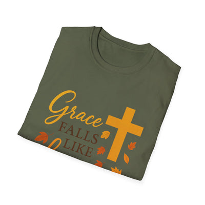 Grace Falls Like Leaves T-Shirt - Soft Unisex Tee