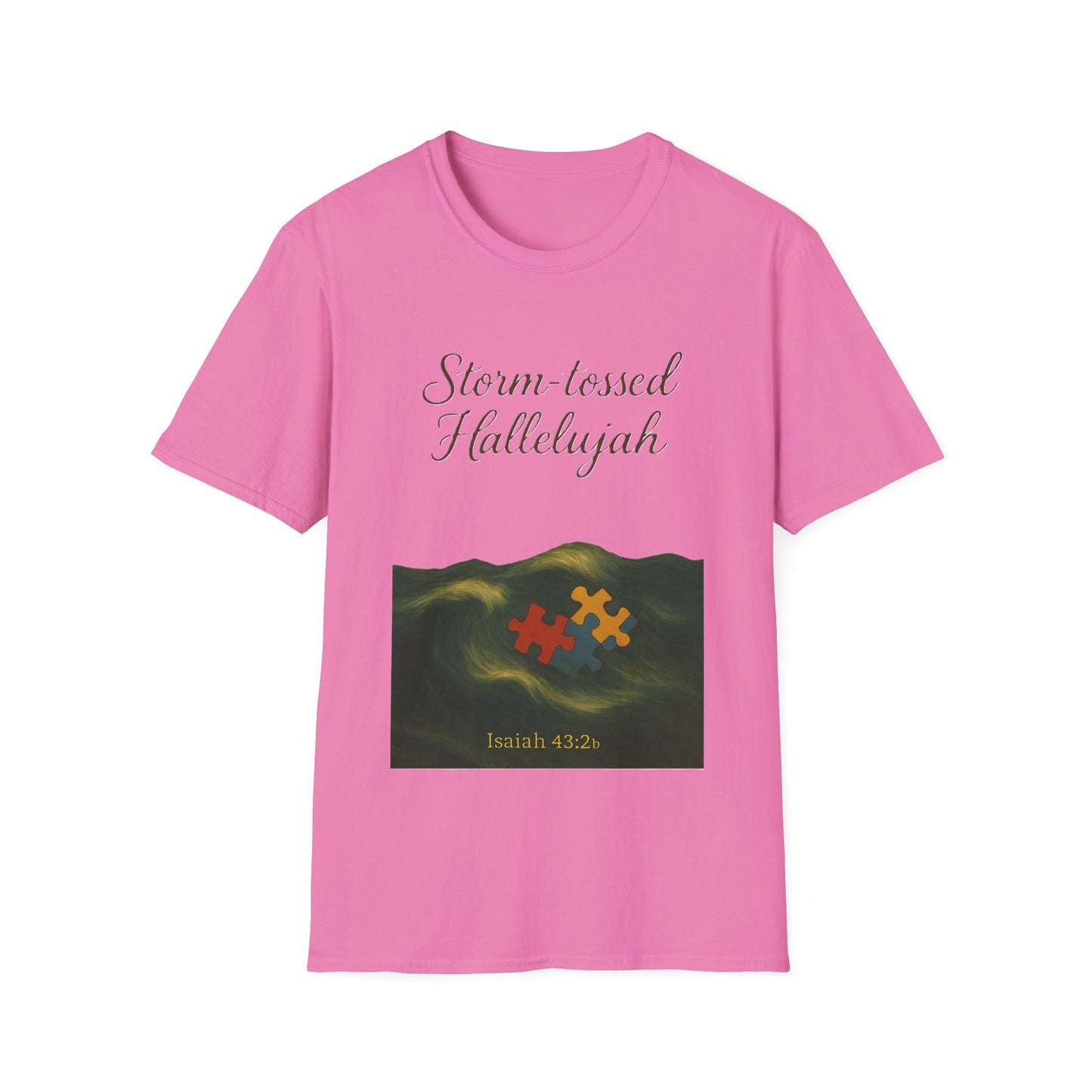 Storm-Tossed Hallelujah Christian T-Shirt – Isaiah 43:2 Faith & Hope Tee
