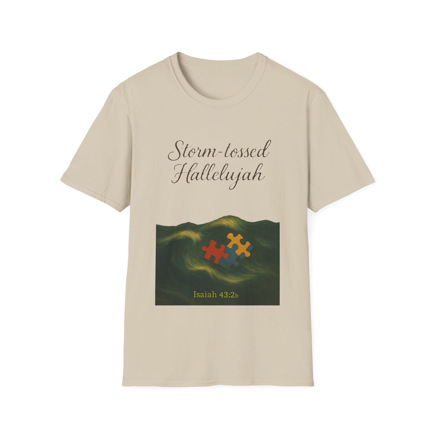 Storm-Tossed Hallelujah Christian T-Shirt – Isaiah 43:2 Faith & Hope Tee
