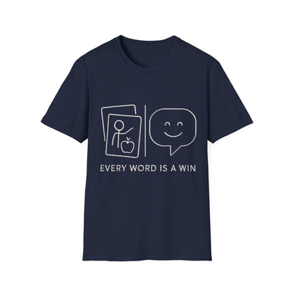 Every Word Is a Win – Autism Communication Progress T-Shirt