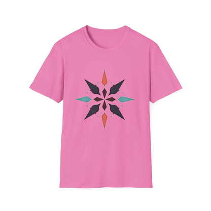 Geometric Compass Star T-Shirt – Minimalist Direction & Purpose Tee