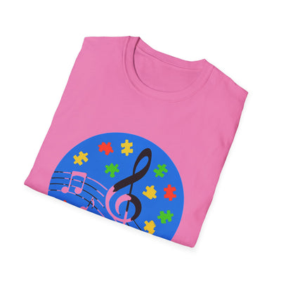 Autism Awareness Music T-Shirt - Soft Unisex Tee