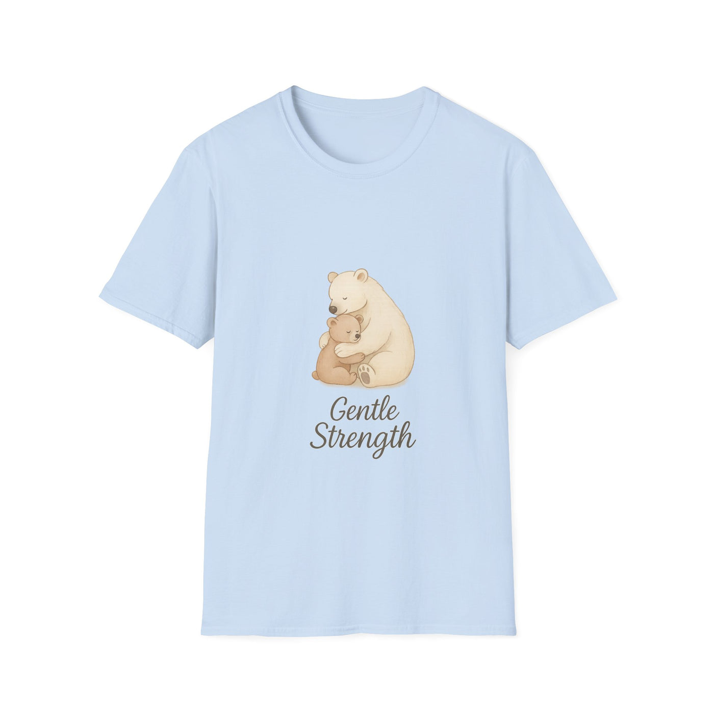 Gentle Strength Bear T-Shirt - Soft Unisex Tee, Comfort Wear