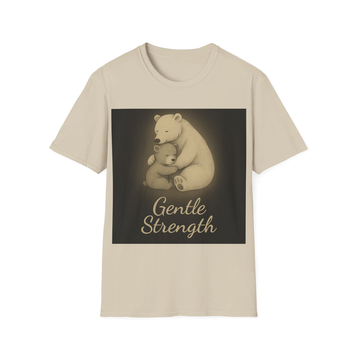 Gentle Strength Bear T-Shirt - Soft Unisex Tee, Comfort Wear