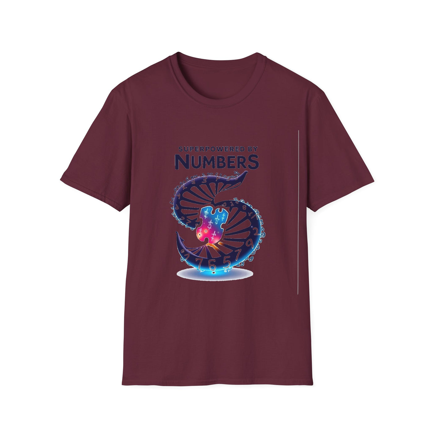 Superpowered By Numbers T-Shirt - Soft Unisex Tee