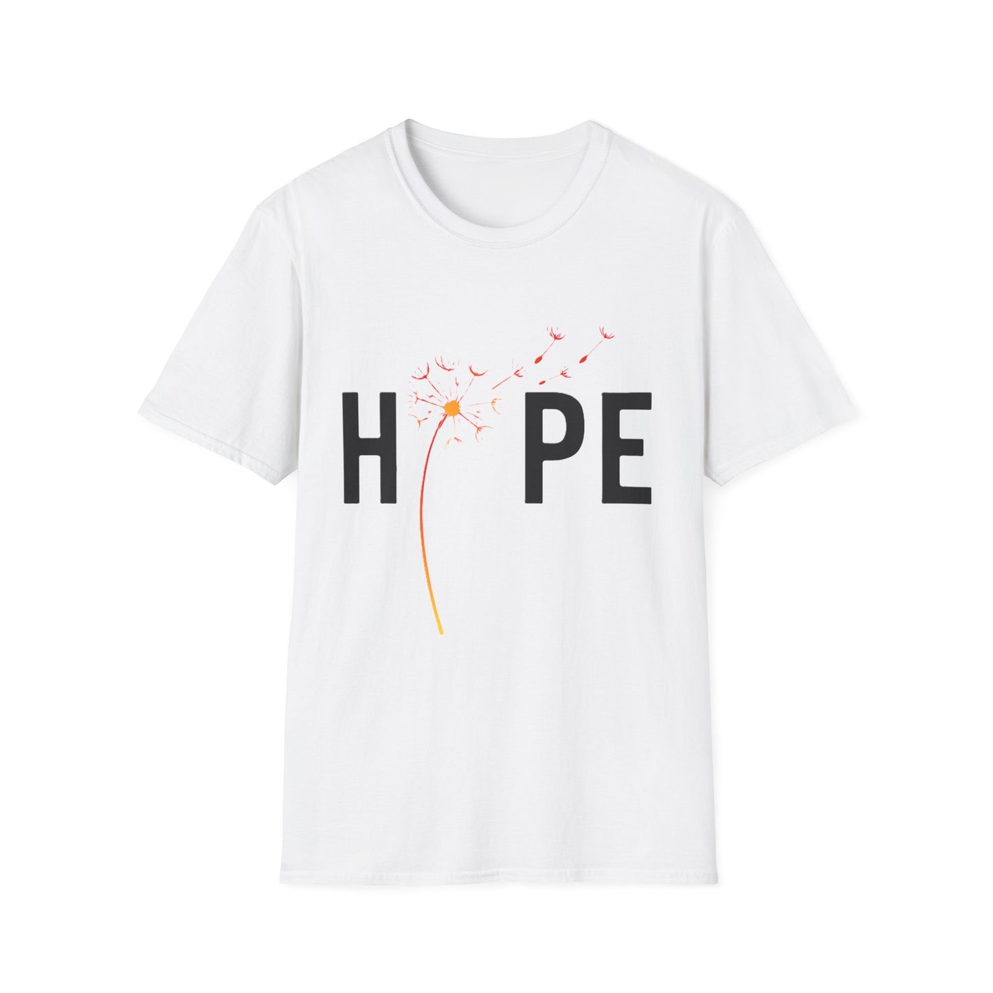 Hope Inspirational Dandelion T-Shirt – Positive Mental Health & Cancer Support Shirt