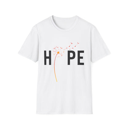 Hope Inspirational Dandelion T-Shirt – Positive Mental Health & Cancer Support Shirt