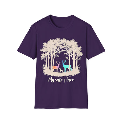 My Safe Place Deer Shirt – Peaceful Forest T-shirt for Nature Lovers