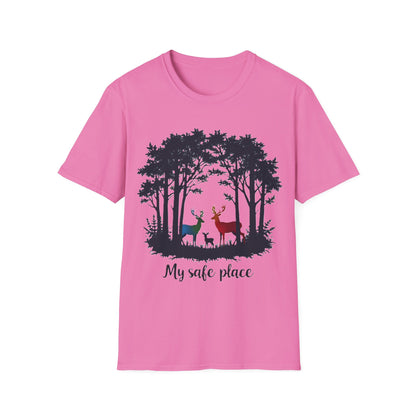 My Safe Place Deer Shirt – Peaceful Forest T-shirt for Nature Lovers