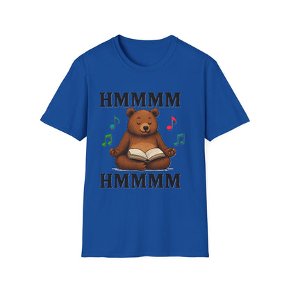 Meditating Bear Reading T-Shirt | Mindfulness & Book Lover Tee | Zen Yoga Bear Graphic Shirt for Readers
