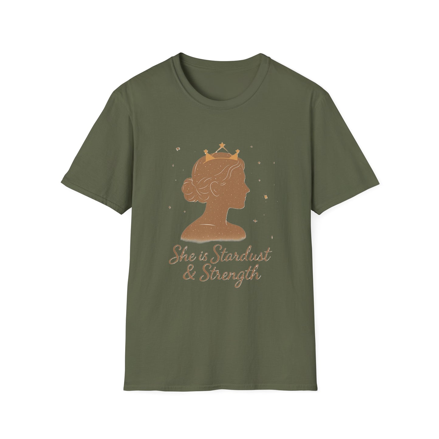 She is Stardust & Strength Shirt – Inspirational T-shirt Celebrating Inner Power and Resilience