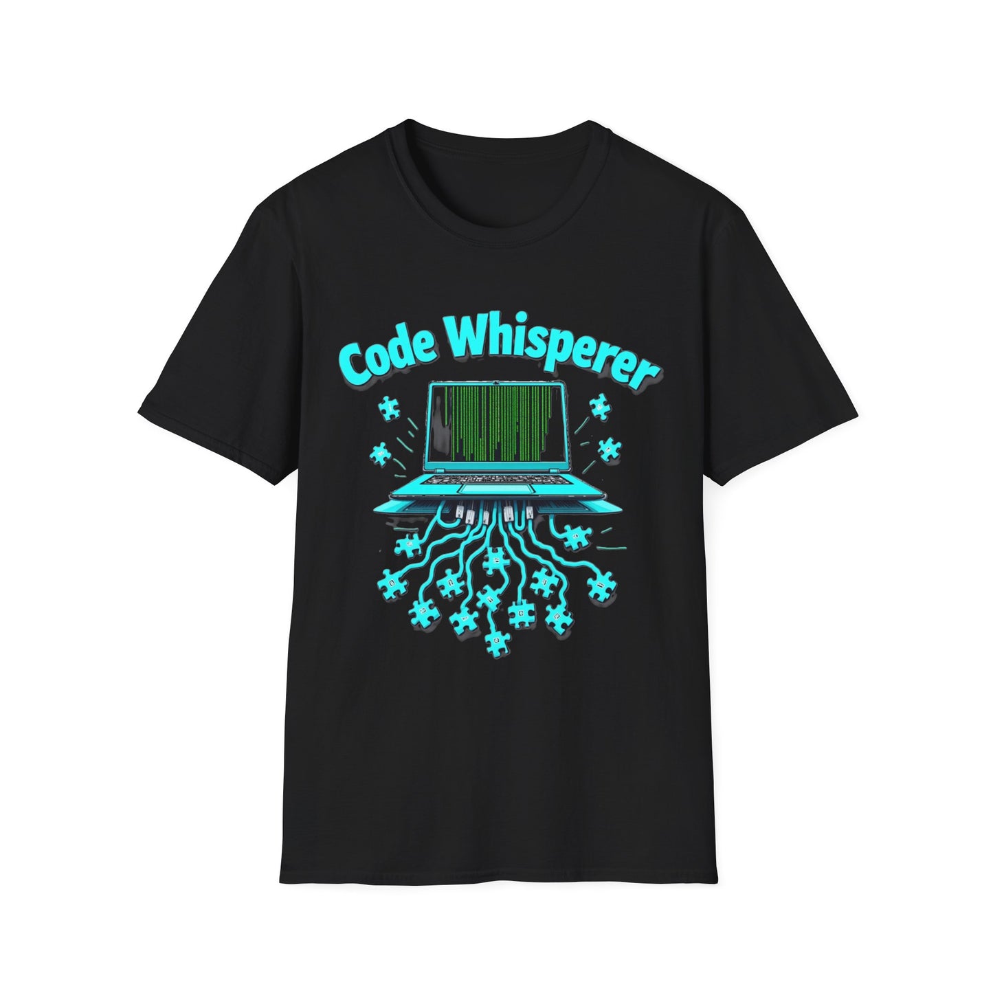 Code Whisperer Autism Pride T-Shirt – Neurodivergent Programmer Puzzle Piece Shirt