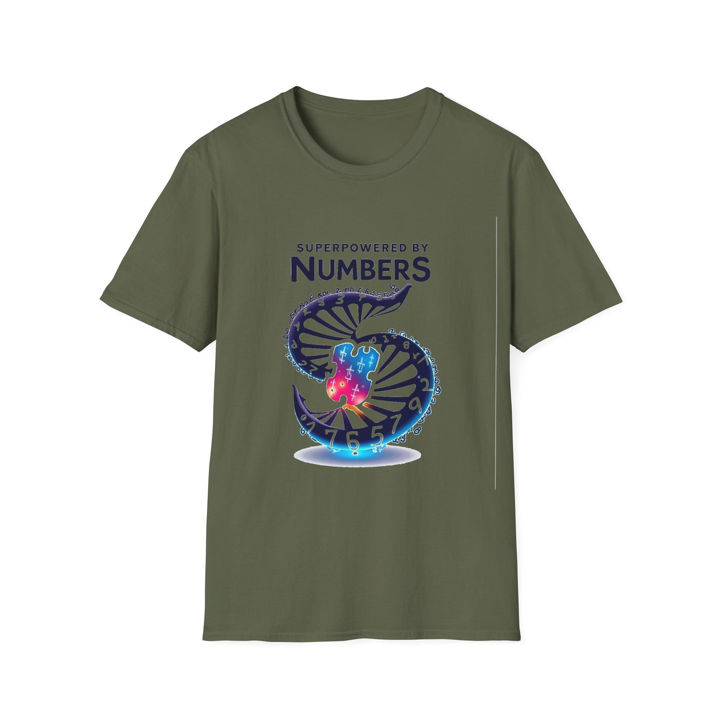 Superpowered By Numbers T-Shirt - Soft Unisex Tee