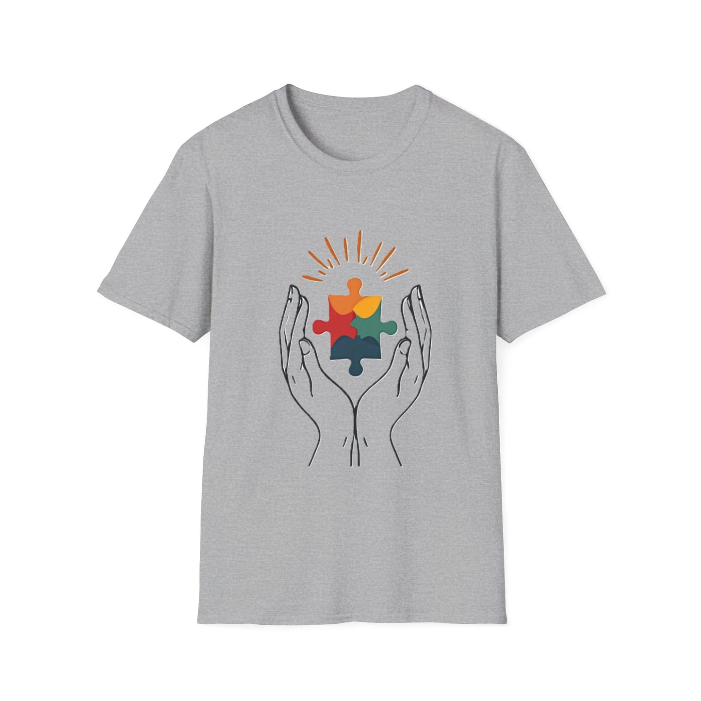Autism Acceptance Hands of Hope T-Shirt – Neurodiversity Support & Inclusion Tee