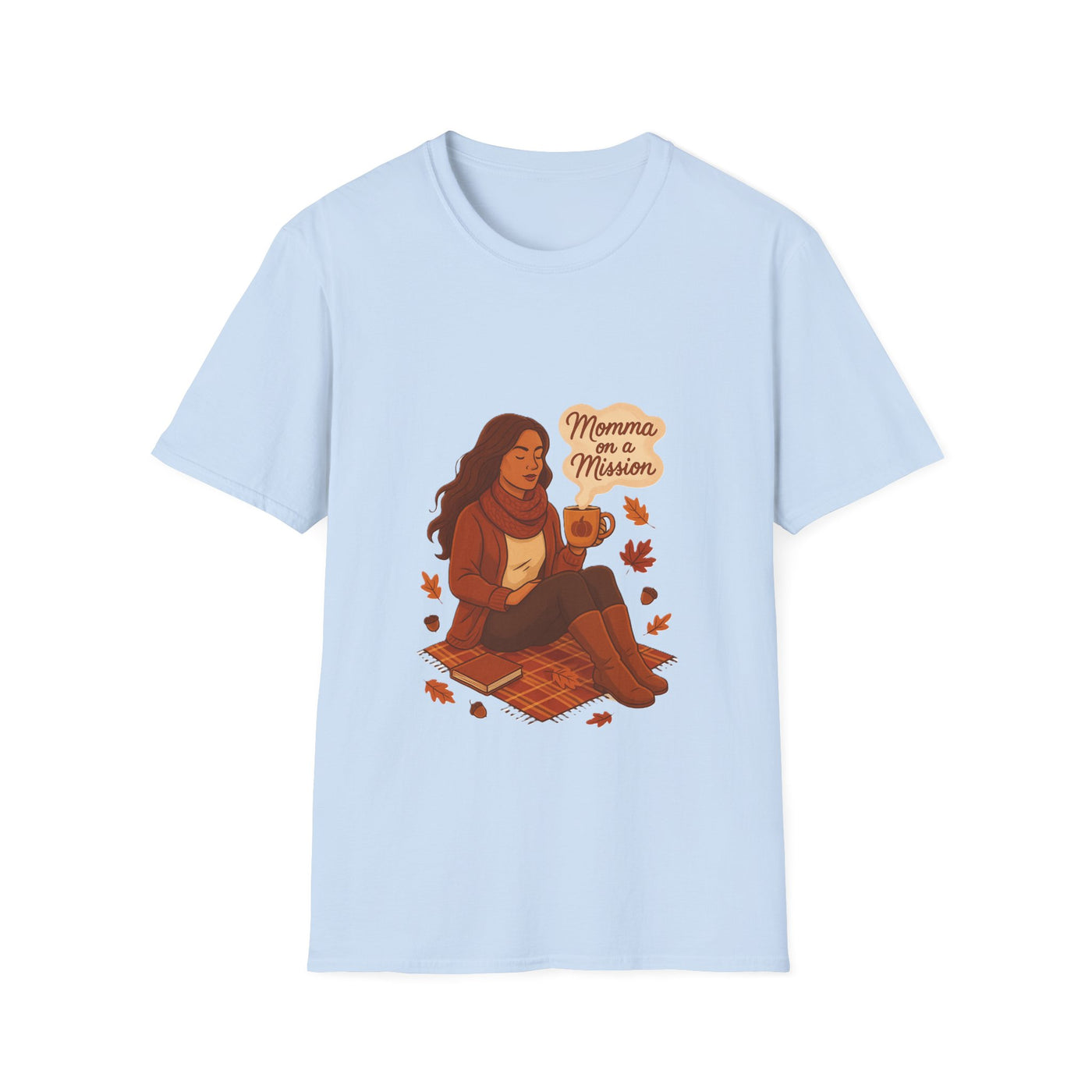 Momma on a mission autumn  T-Shirt - Soft women's Tee