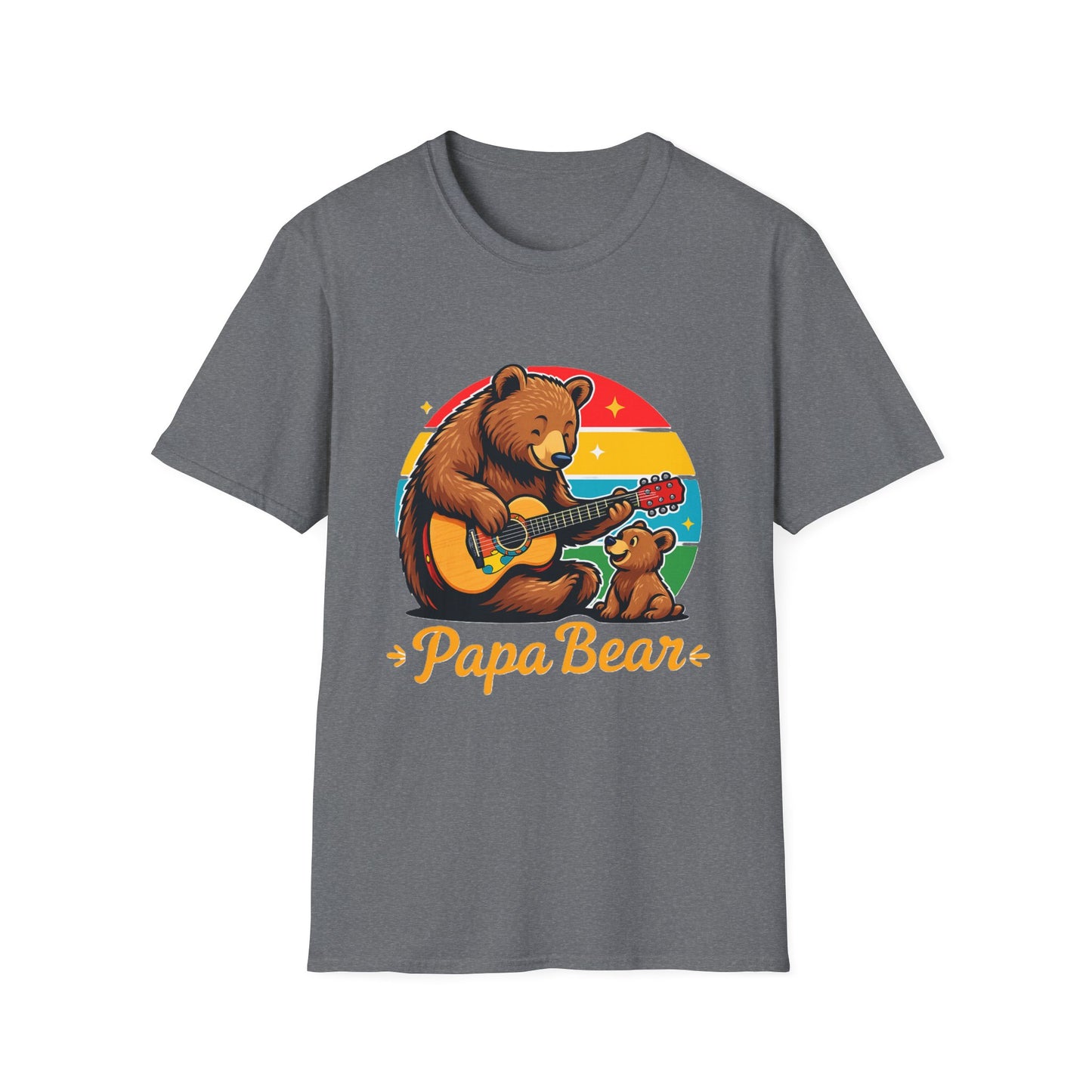 Papa Bear Guitar T-Shirt – Funny Bear Dad Shirt for Fathers  Alternative Title Options