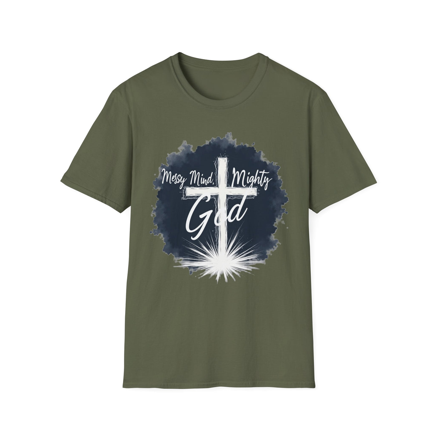 Messy Mind, Mighty God T-Shirt - Soft Unisex Tee