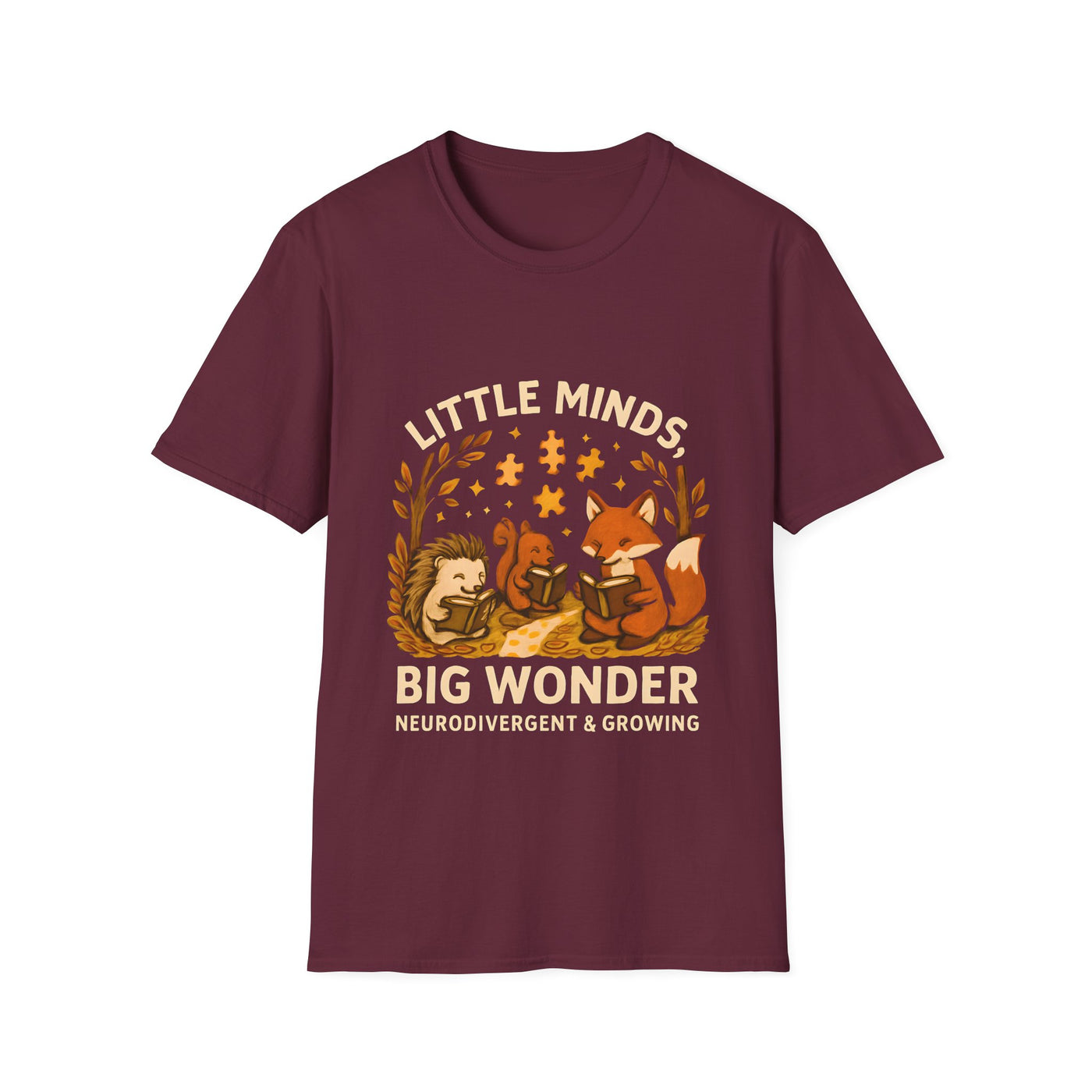 Little Minds, Big Wonders, Neurodivergent T-Shirt - Soft Unisex Tee