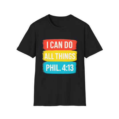 I Can Do All Things Shirt – Philippians 4:13 Christian Inspirational T-Shirt