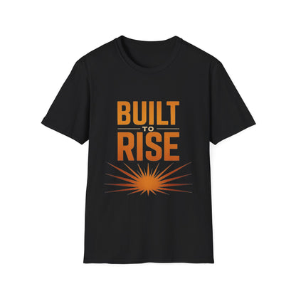 Built to Rise Shirt – Motivational Design with Sunrise & Empowerment Message