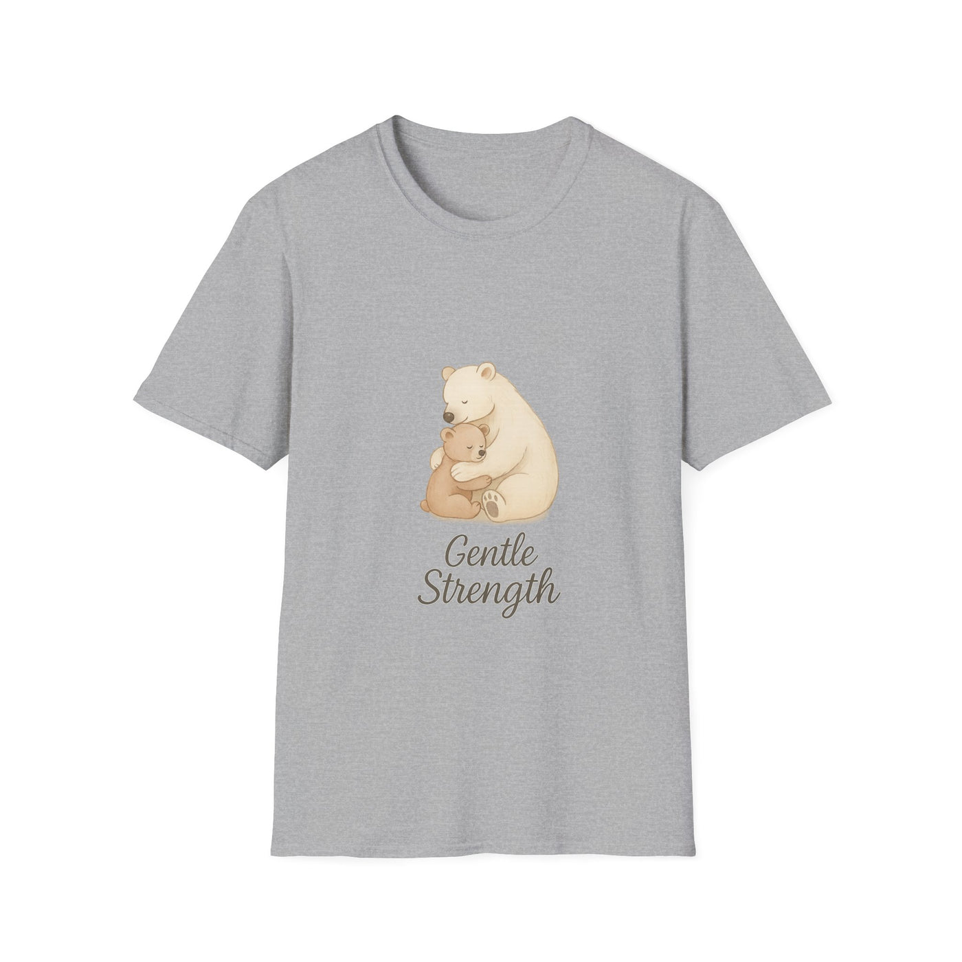 Gentle Strength Bear T-Shirt - Soft Unisex Tee, Comfort Wear