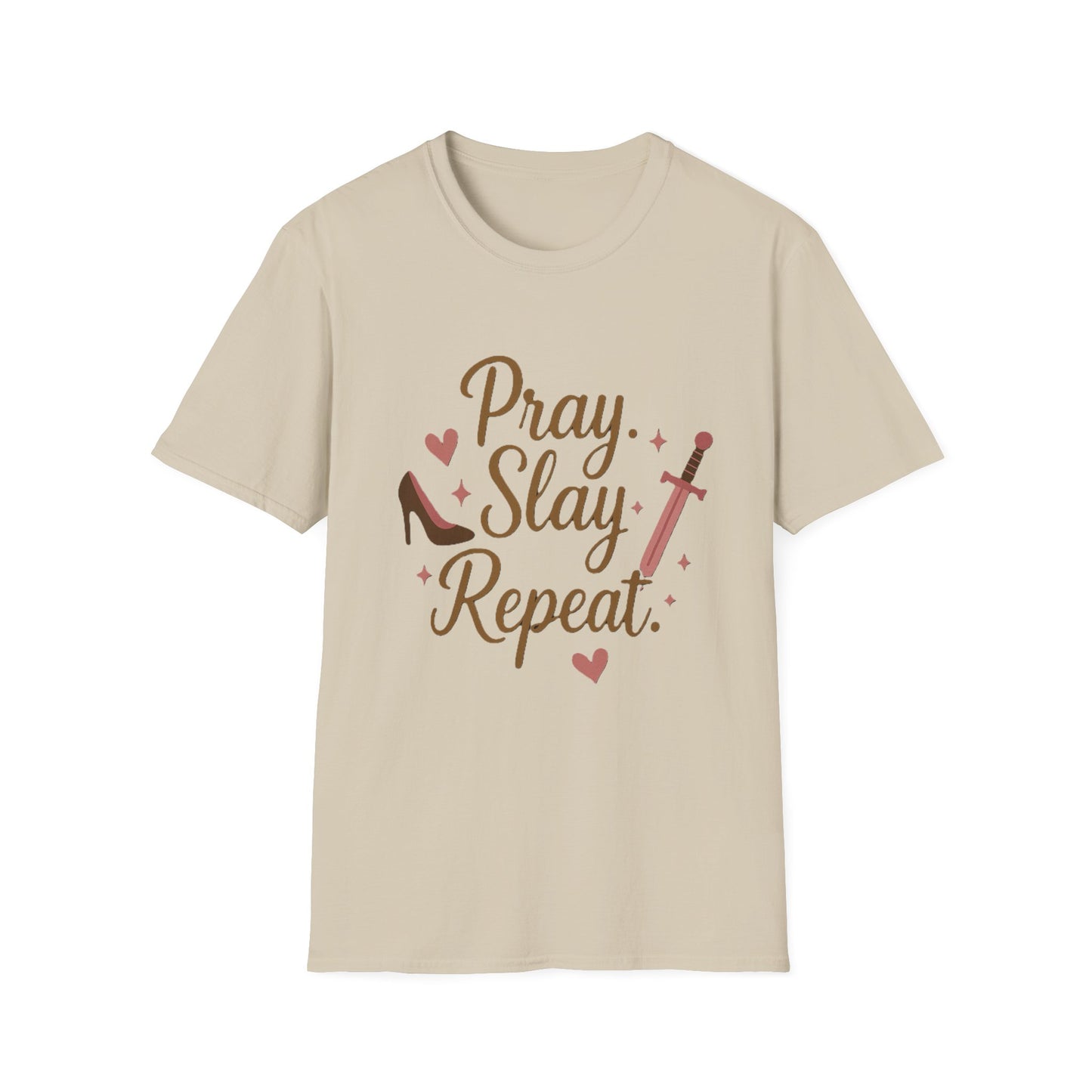 Pray Slay Repeat Shirt – Empowering Women's Strength T-Shirt with Inspirational Design