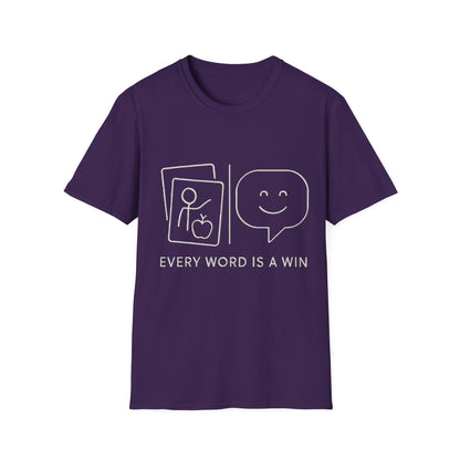 Every Word Is a Win – Autism Communication Progress T-Shirt
