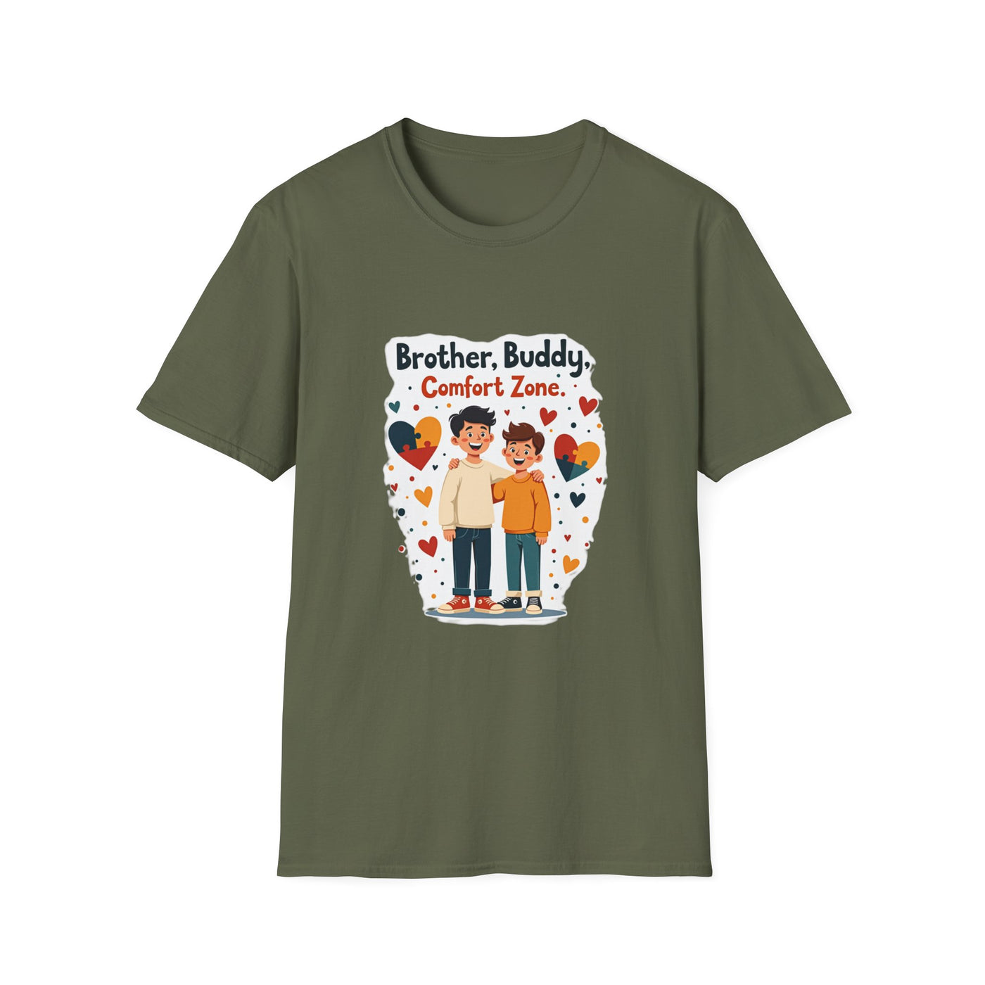 Brother, Buddy, Comfort Zone T-Shirt - Soft Casual Tee