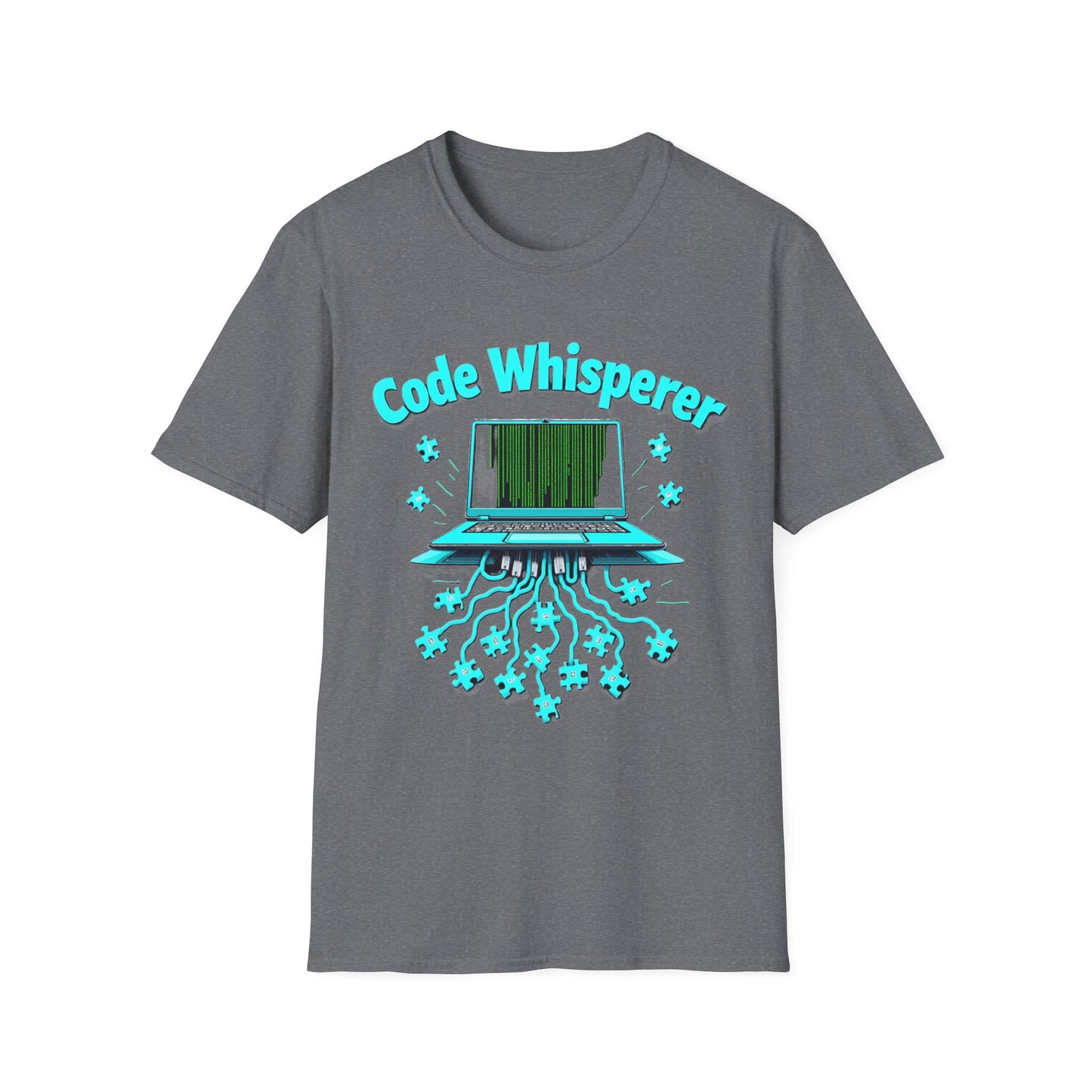 Code Whisperer Autism Pride T-Shirt – Neurodivergent Programmer Puzzle Piece Shirt