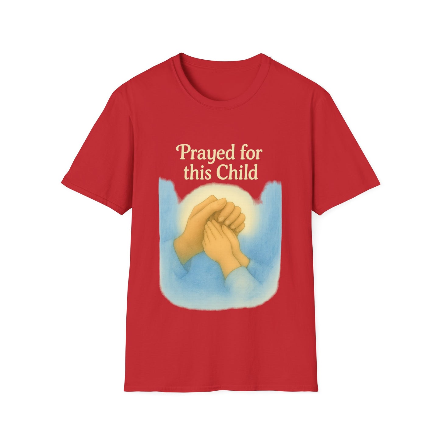 Prayed For This Child T-Shirt | Christian Parenting Faith Tee | New Baby & Adoption Miracle Graphic Shirt