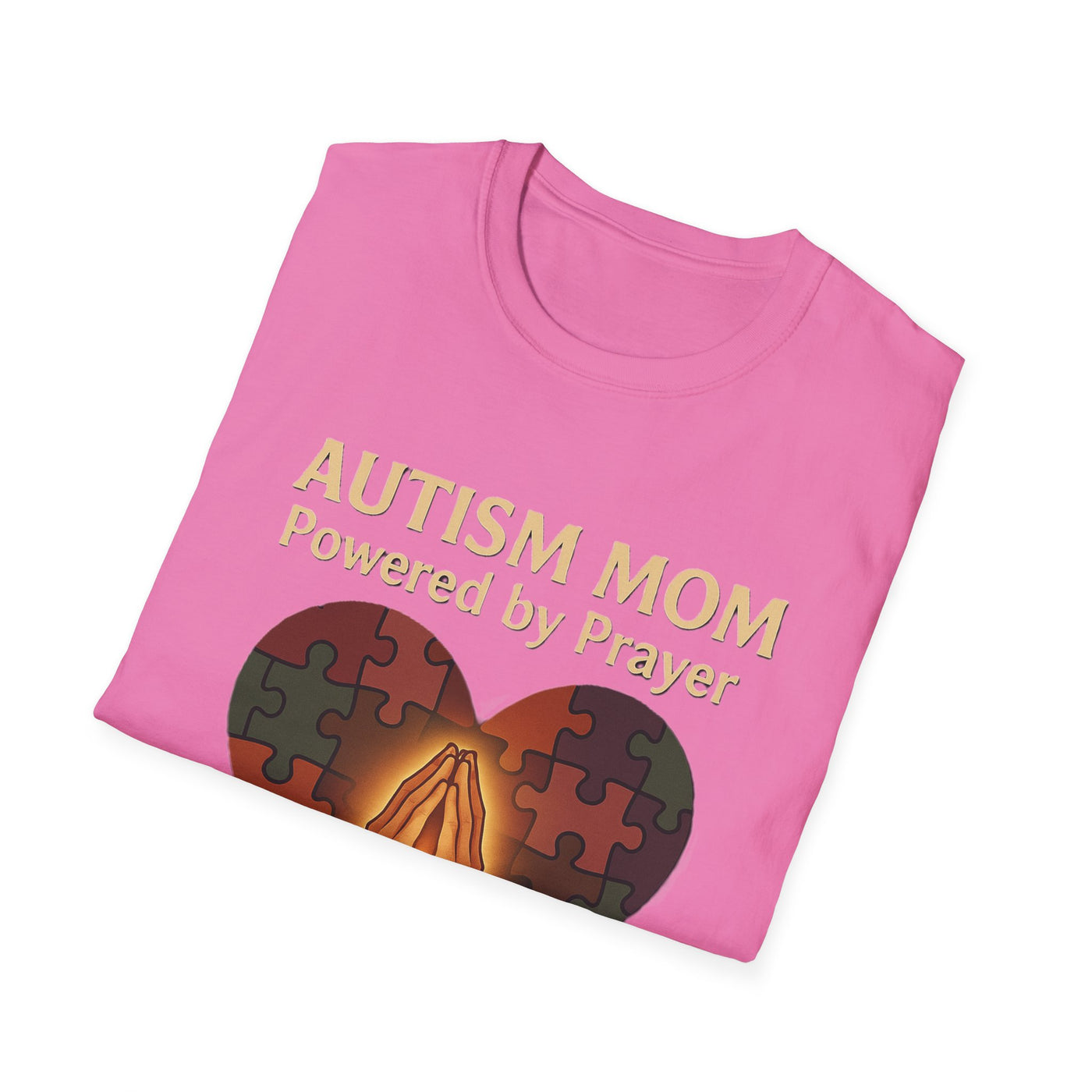 Autism Mum Powered By Prayer T-Shirt - Soft Women's Tee