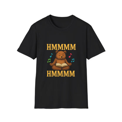 Meditating Bear Reading T-Shirt | Mindfulness & Book Lover Tee | Zen Yoga Bear Graphic Shirt for Readers