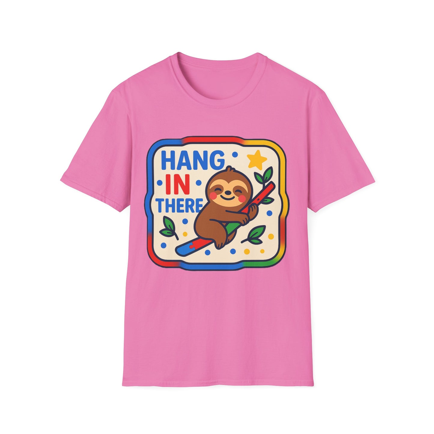 Hang In There Sloth T-Shirt – Cute Motivational Encouragement Shirt for Everyday Positivity