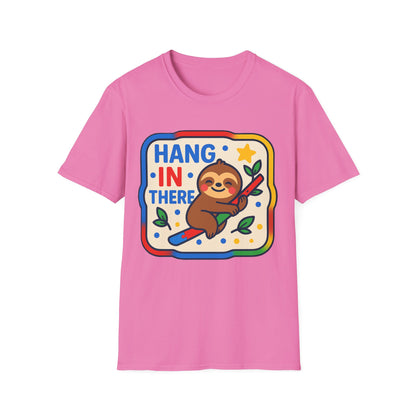Hang In There Sloth T-Shirt – Cute Motivational Encouragement Shirt for Everyday Positivity
