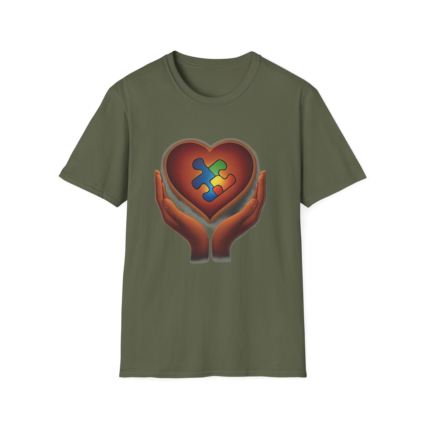Puzzle Heart Hands Shirt – Love, Autism Awareness & Support T-shirt