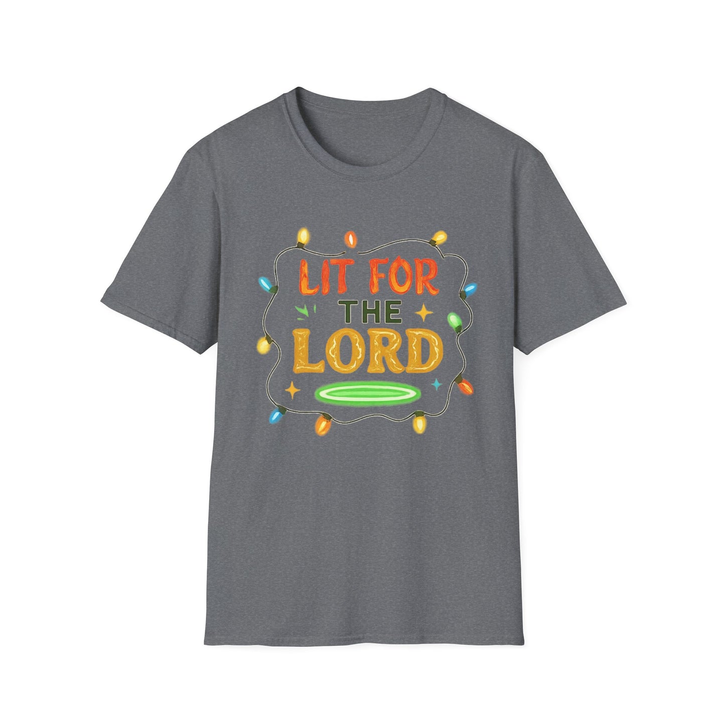 Lit for the Lord Christian Christmas Shirt – Faith Holiday T-Shirt