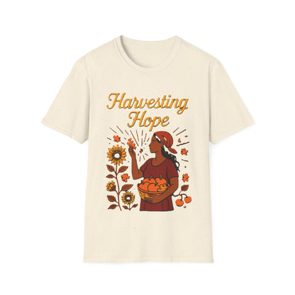 Harvesting Hope Shirt – Inspirational Sunflower Nature Graphic T-Shirt