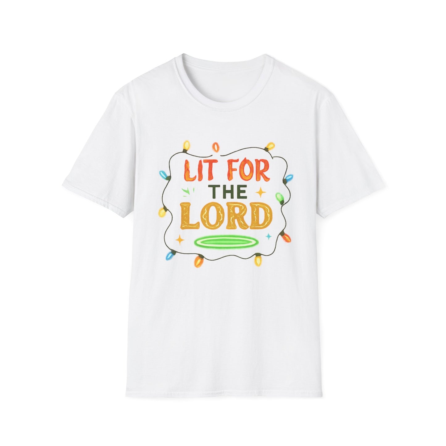 Lit for the Lord Christian Christmas Shirt – Faith Holiday T-Shirt