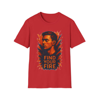 Find Your Fire Shirt – Motivational Strength Graphic T-Shirt for Men