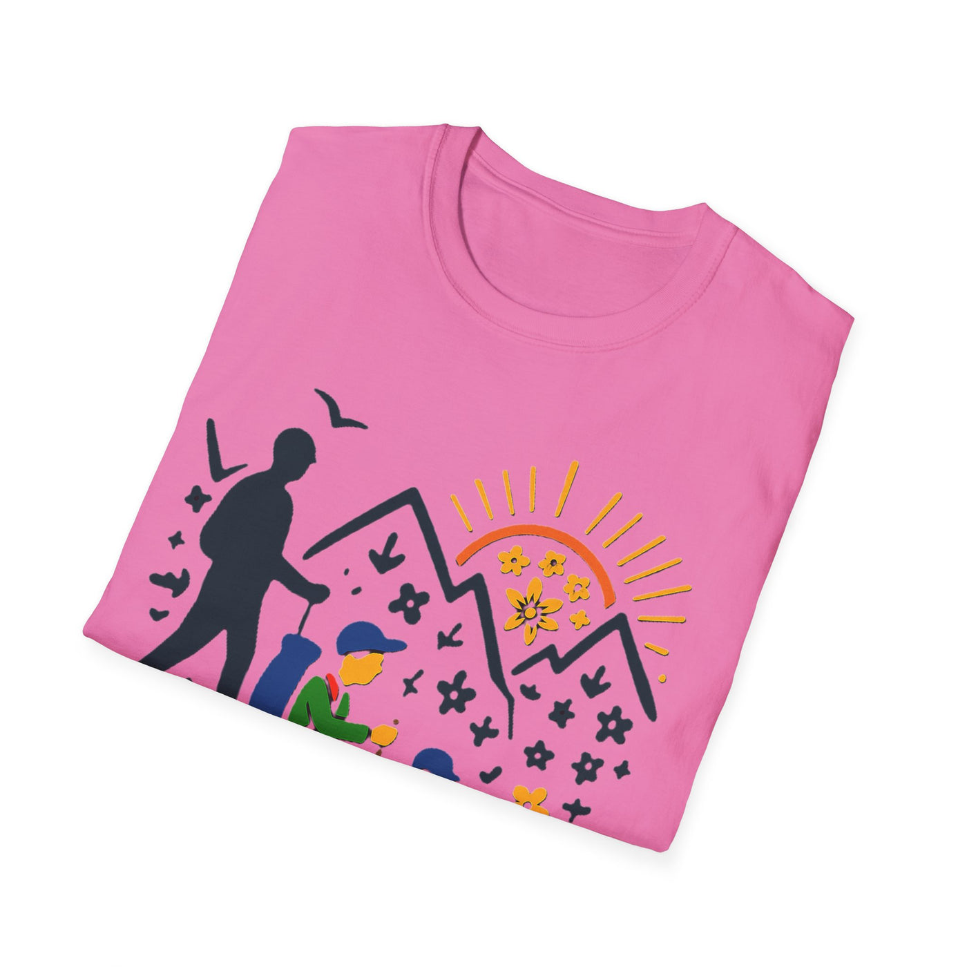 Father And Child Hiking T-Shirt - Soft Unisex Tee