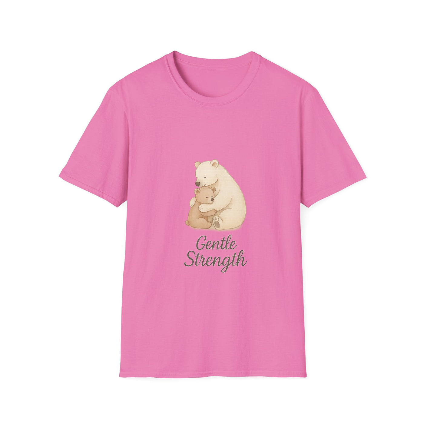 Gentle Strength Bear T-Shirt - Soft Unisex Tee, Comfort Wear
