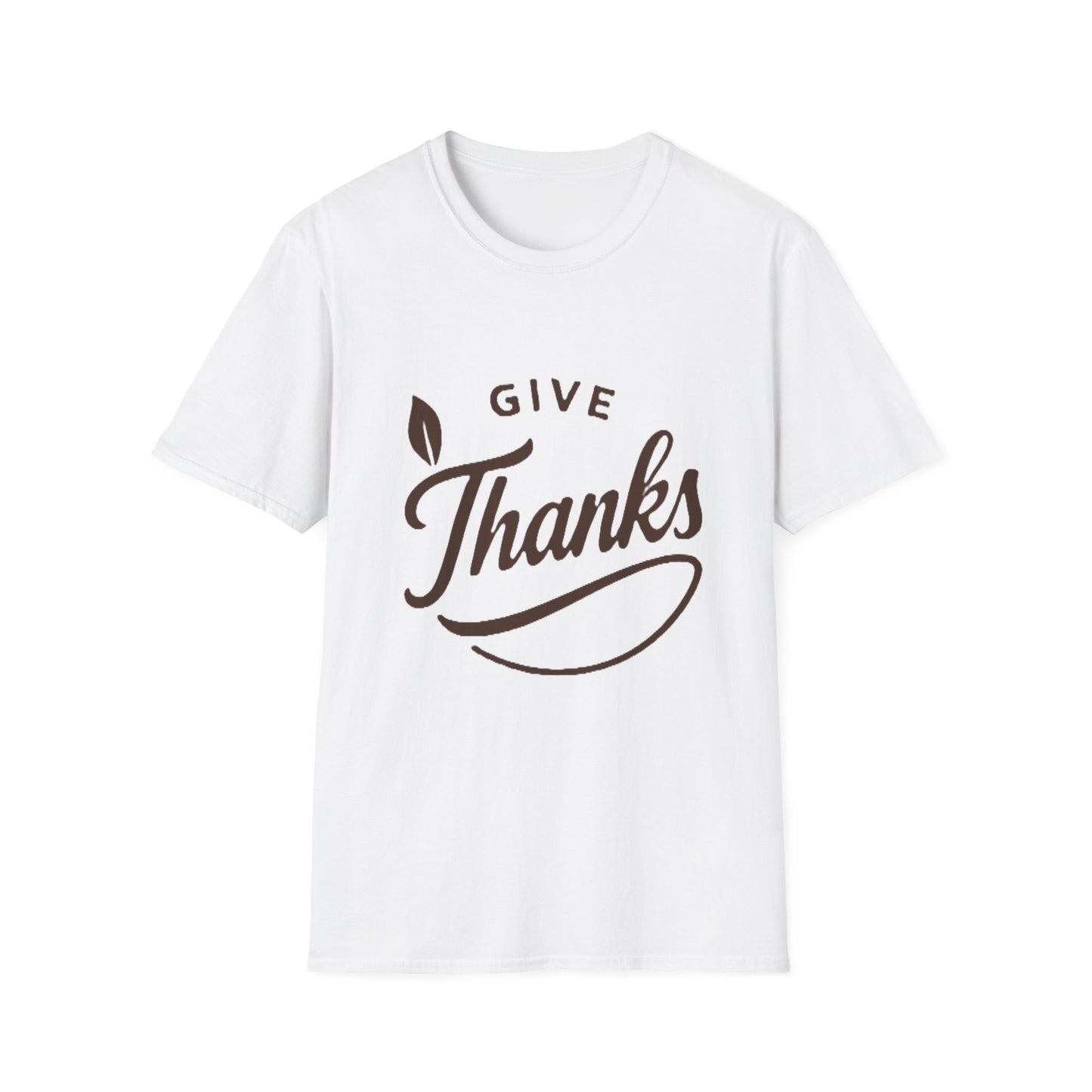 Give Thanks Shirt – Minimalist Thanksgiving Gratitude Graphic T-Shirt
