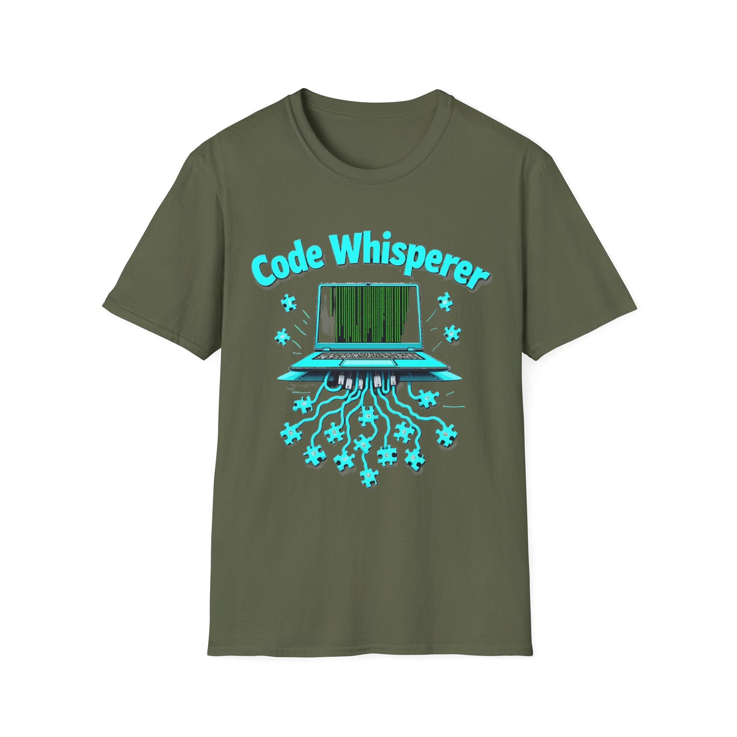Code Whisperer Autism Pride T-Shirt – Neurodivergent Programmer Puzzle Piece Shirt