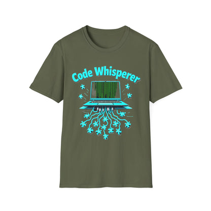 Code Whisperer Autism Pride T-Shirt – Neurodivergent Programmer Puzzle Piece Shirt