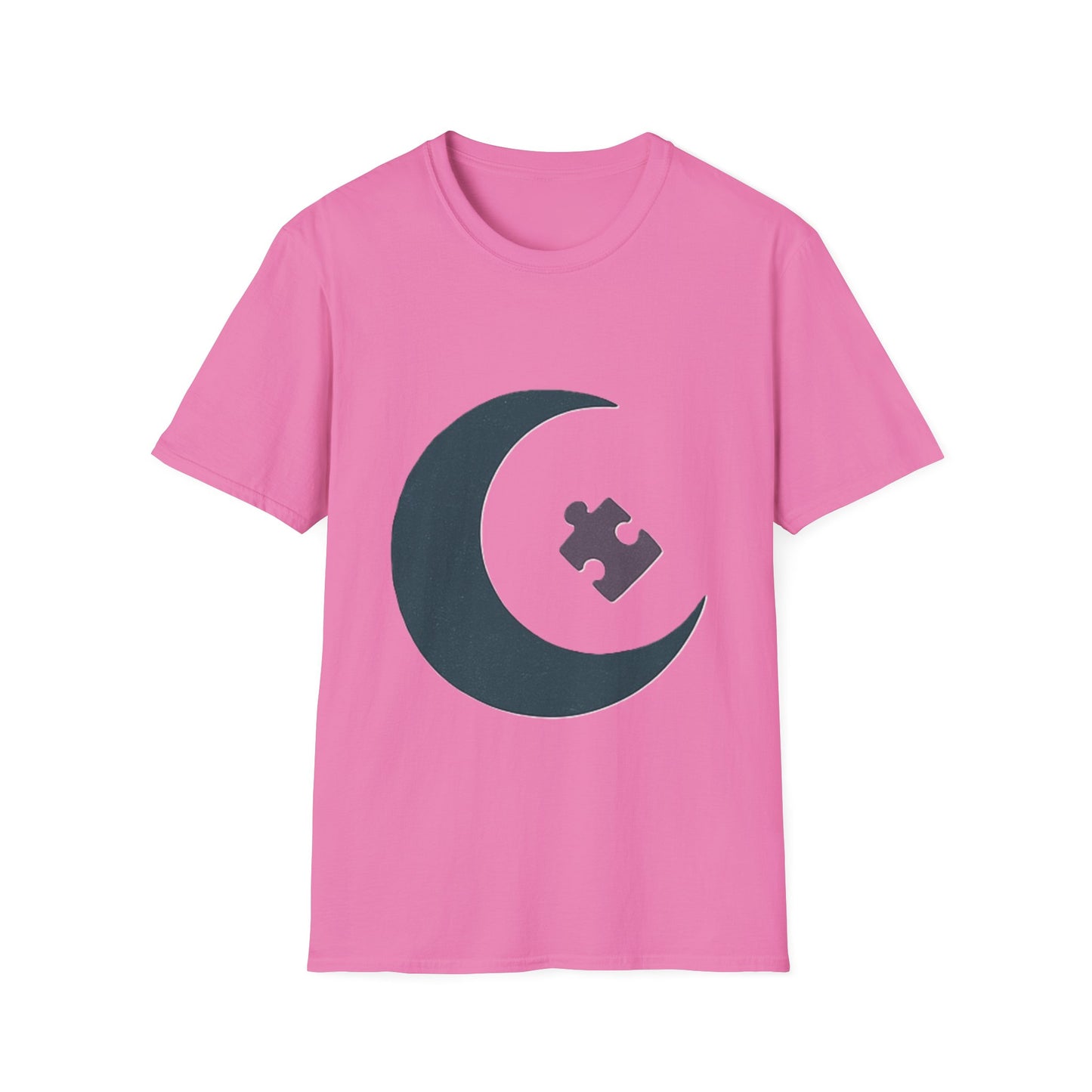 Autism Awareness Moon Puzzle T-Shirt – Minimalist Neurodiversity Tee