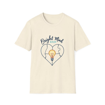 Bright Mind, Bold Heart Shirt – Autism Awareness & Empowerment T-Shirt | Puzzle & Lightbulb Design