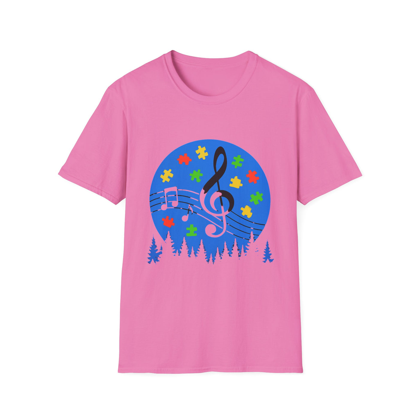 Autism Awareness Music T-Shirt - Soft Unisex Tee