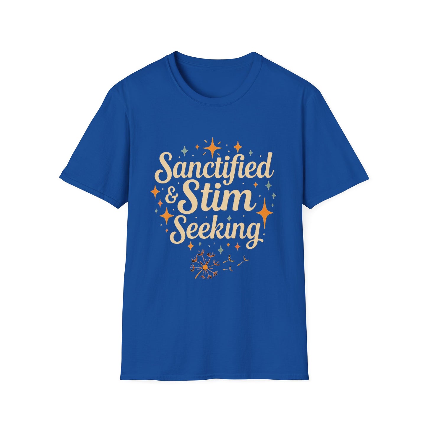 Sanctified & Stim Seeking T-Shirt – Christian Neurodivergent Faith Autism ADHD Shirt