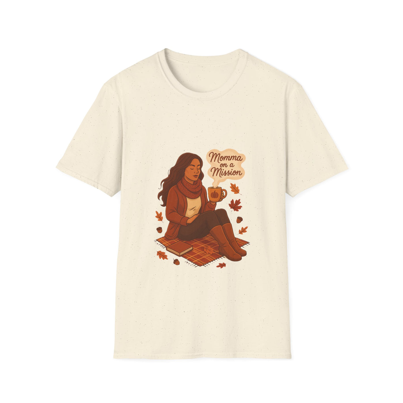 Momma on a mission autumn  T-Shirt - Soft women's Tee
